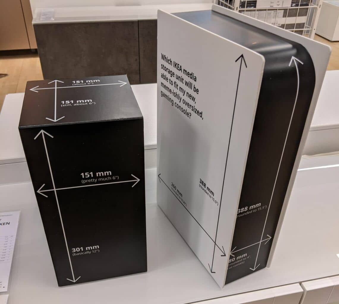 Fausses PS5 et Xbox Series X chez Ikea