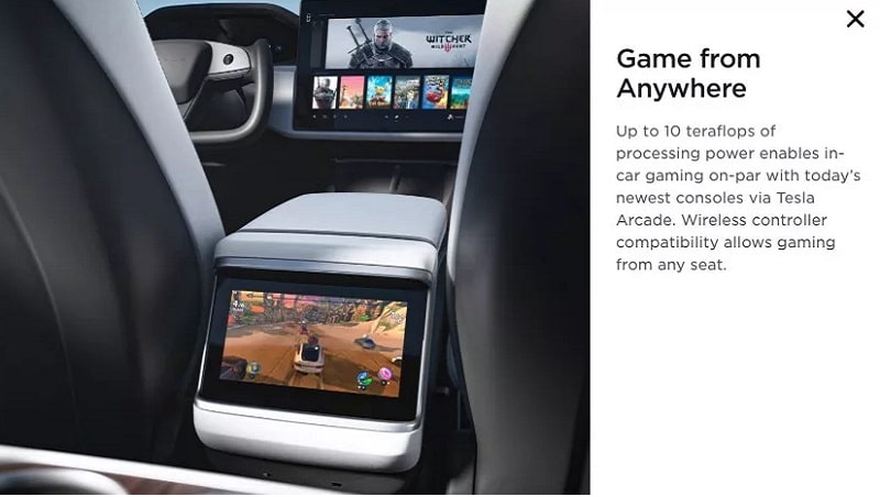 Tesla Model S PC gamer